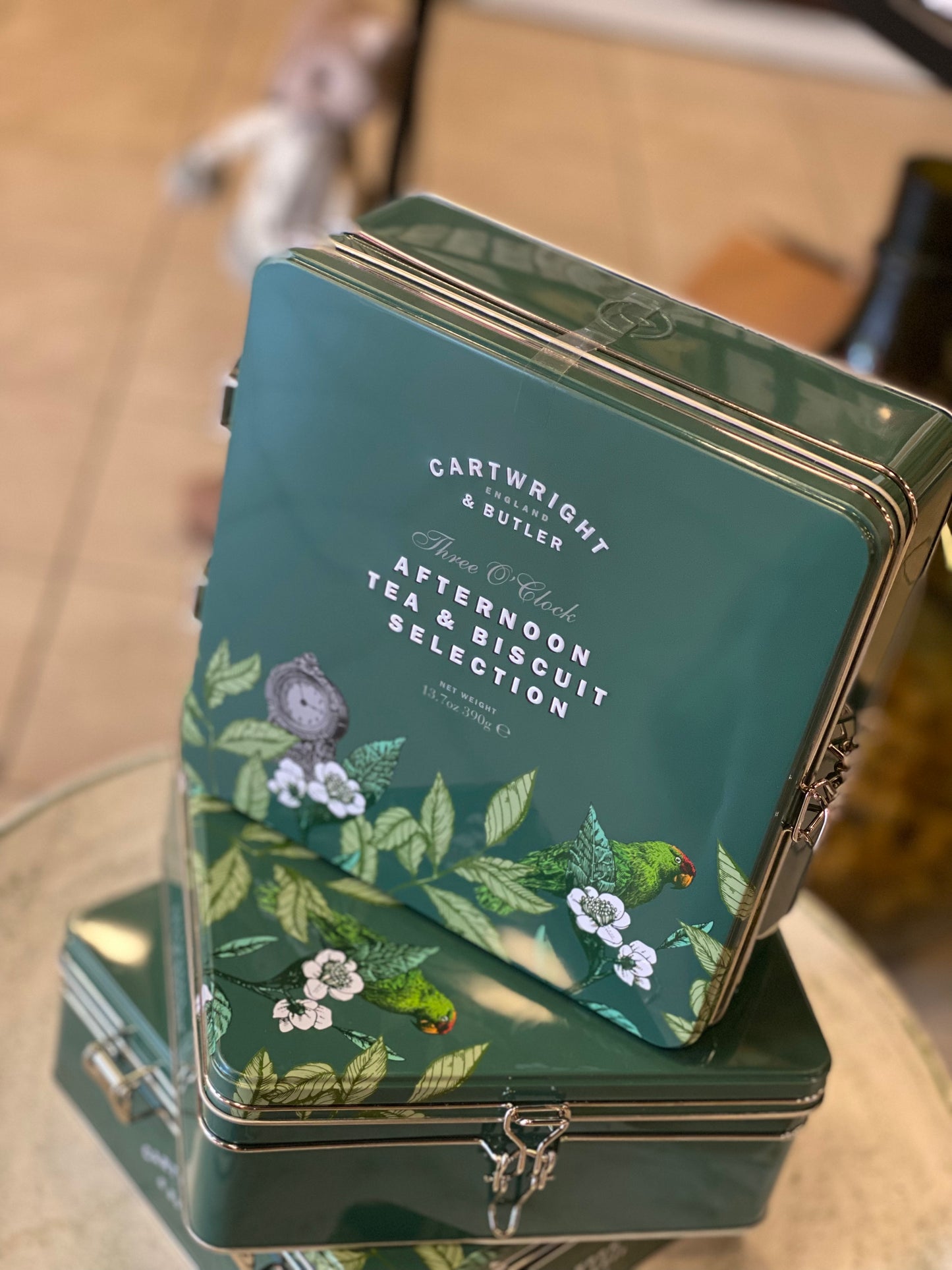 Cofanetto in latta biscotti e tè âCartwright & Butlerâ 390 grammi
