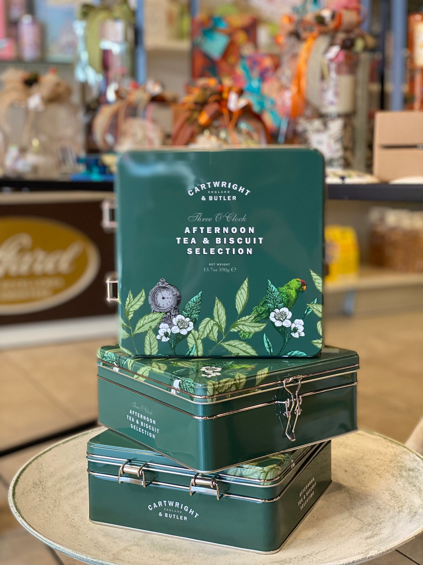 Cofanetto in latta biscotti e tè âCartwright & Butlerâ 390 grammi