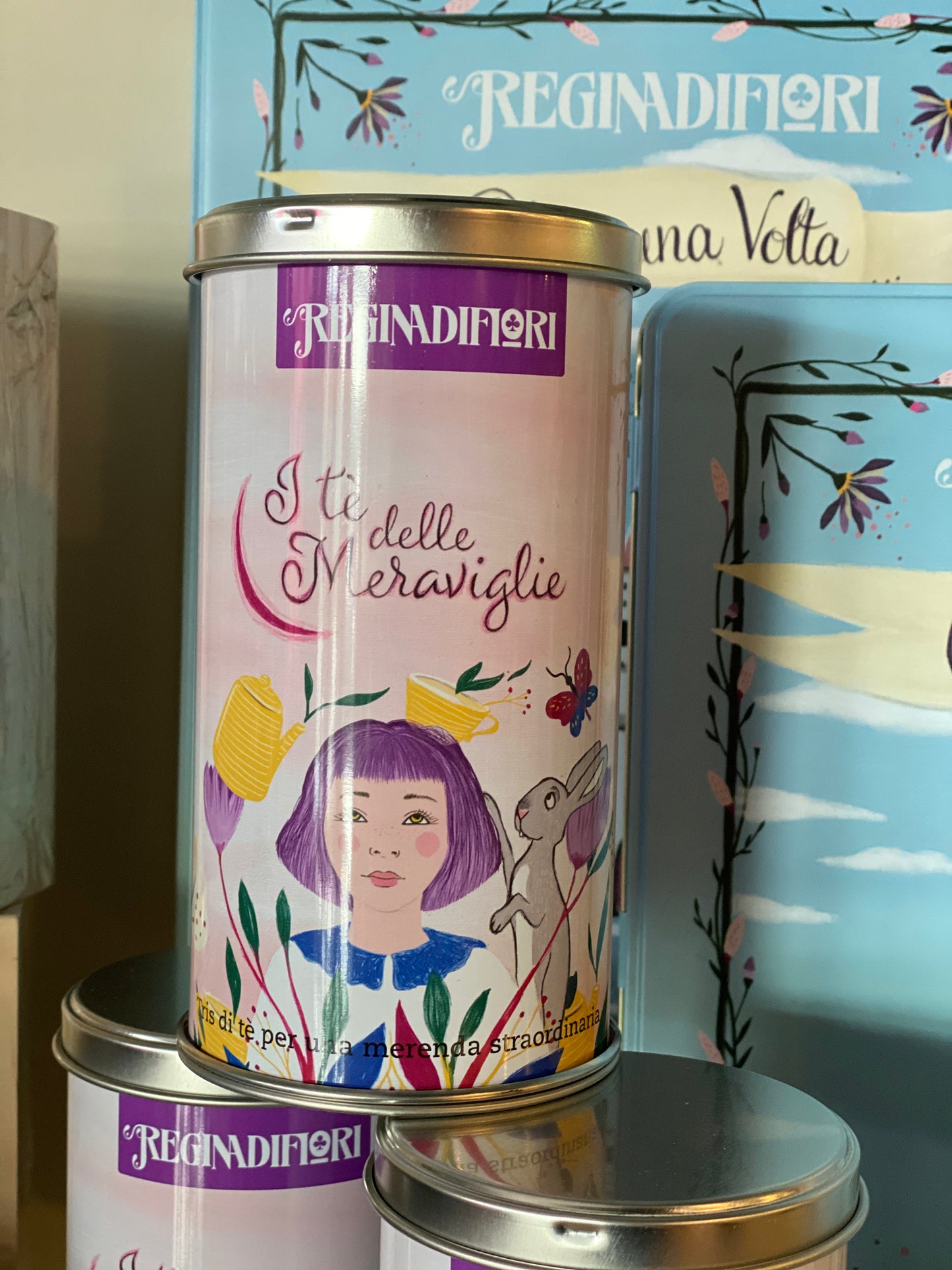 Tè “Regina di fiori” latta • tris di tè delle meraviglie per una merenda straordinaria