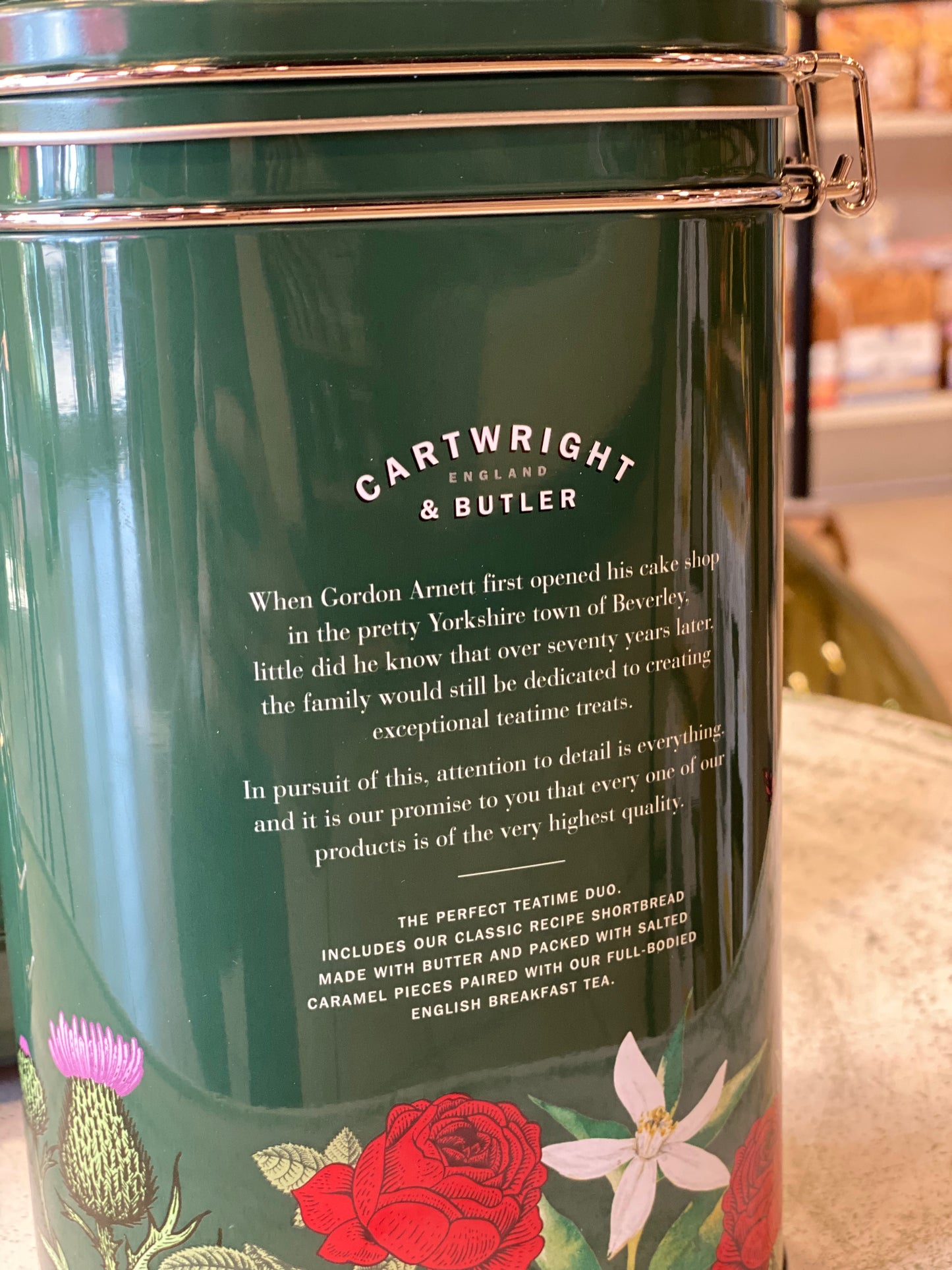 Cofanetto biscotti inglesi âCartwright & Butlerâ + tè grammi 240