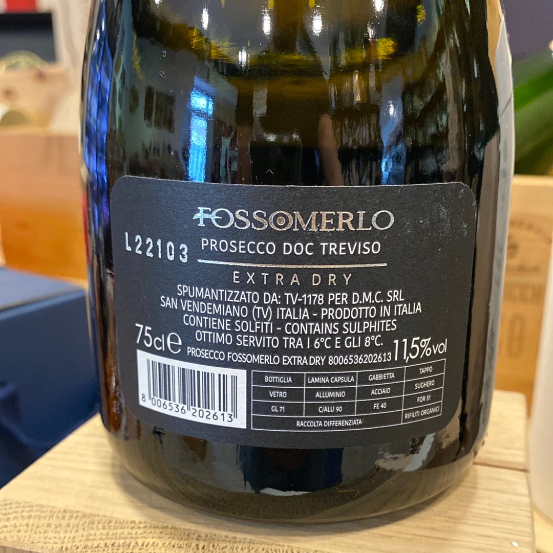 PROSECCO FOSSOMERLO DOC EXTRA DRY CL 75