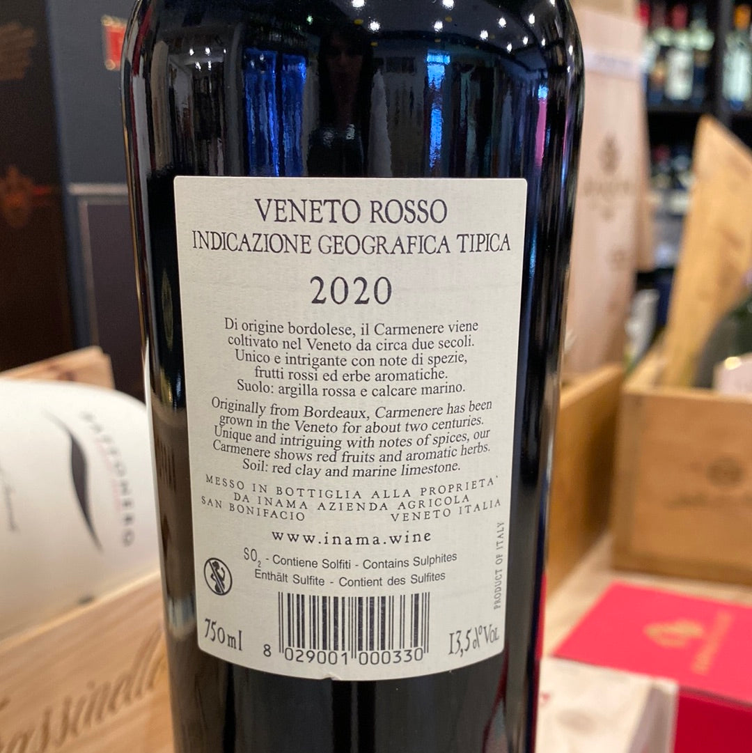 INAMA VENETO ROSSO IGT 2020 “Carmenere Più “