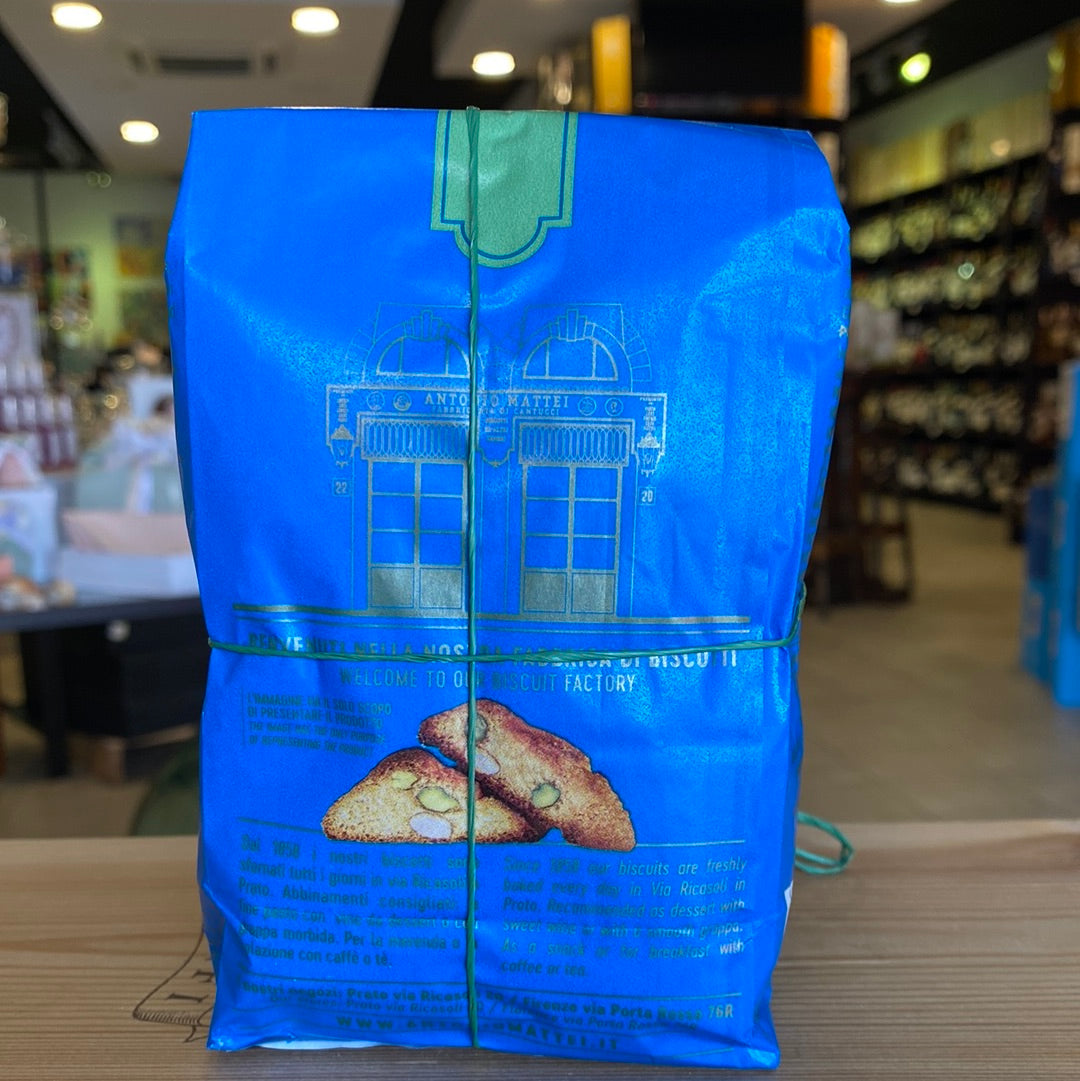 Biscotti “Antonio Mattei” cantucci di Prato Pistacchi e Mandorle 250g