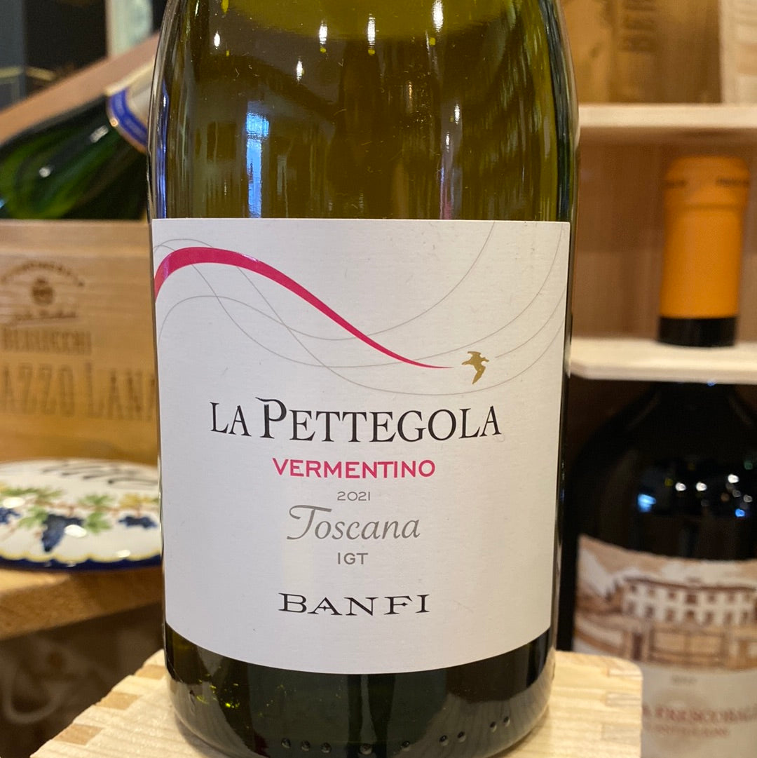 VINO BIANCO LA PETTEGOLA VERMENTINO TOSCANA IGT 2021 BANFI CL75