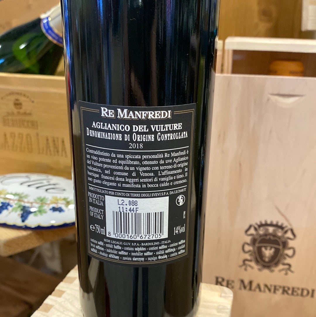 VINO RE MANFREDI AGLIANICO DEL VULTURE DOC 2018 CL75