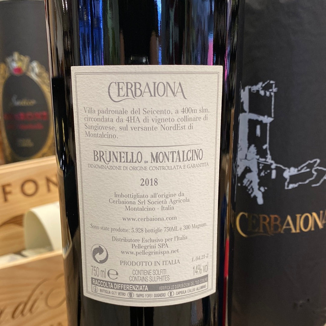 VINO CERBAIONA BRUNELLO DI MONTALCINO 2018 CL75