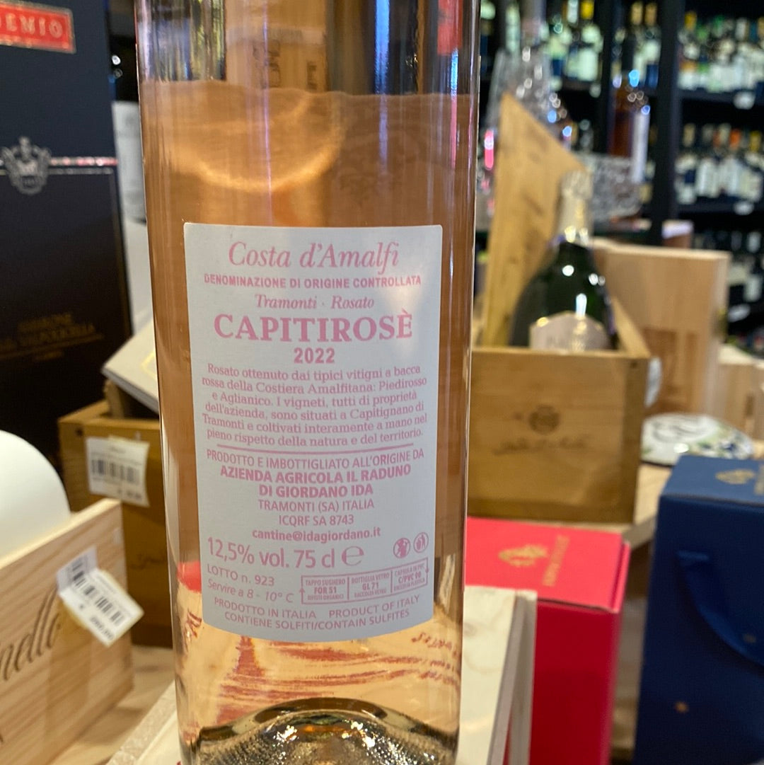 VINO IDA GIORDANO CAPITIROSÉ TRAMONTI ROSATO DOC 2020 CL75