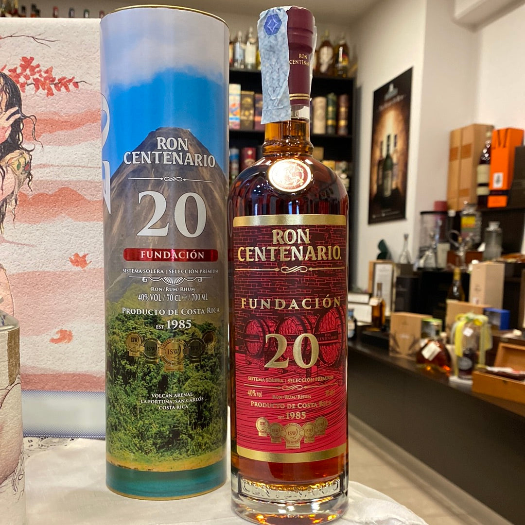 LIQ. RHUM CENTENARIO FUNDACION 20 ANOS CL 70