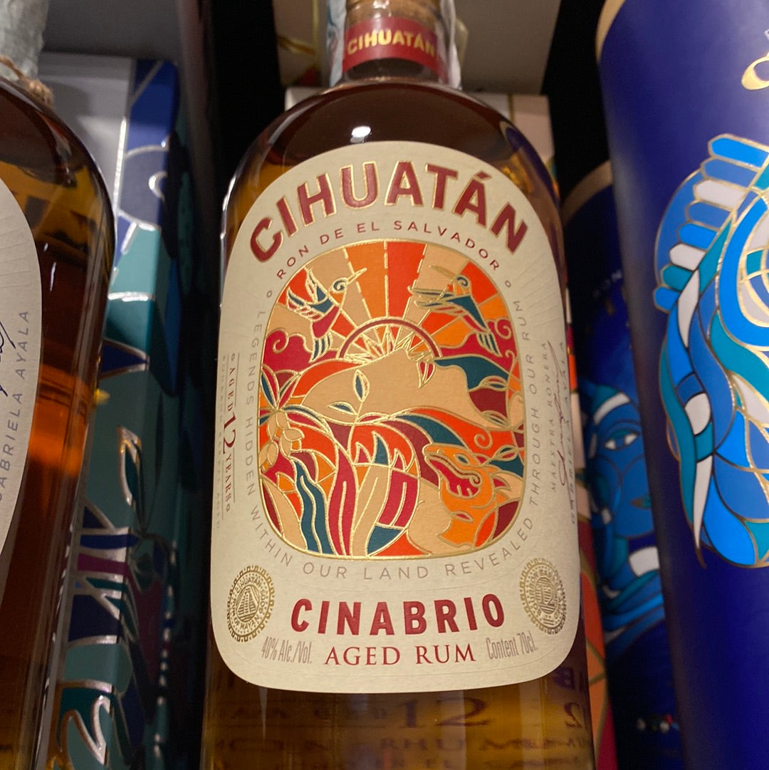 LIQ. RUM CIHUATAN CINABRIO 12 ANNI CL 70