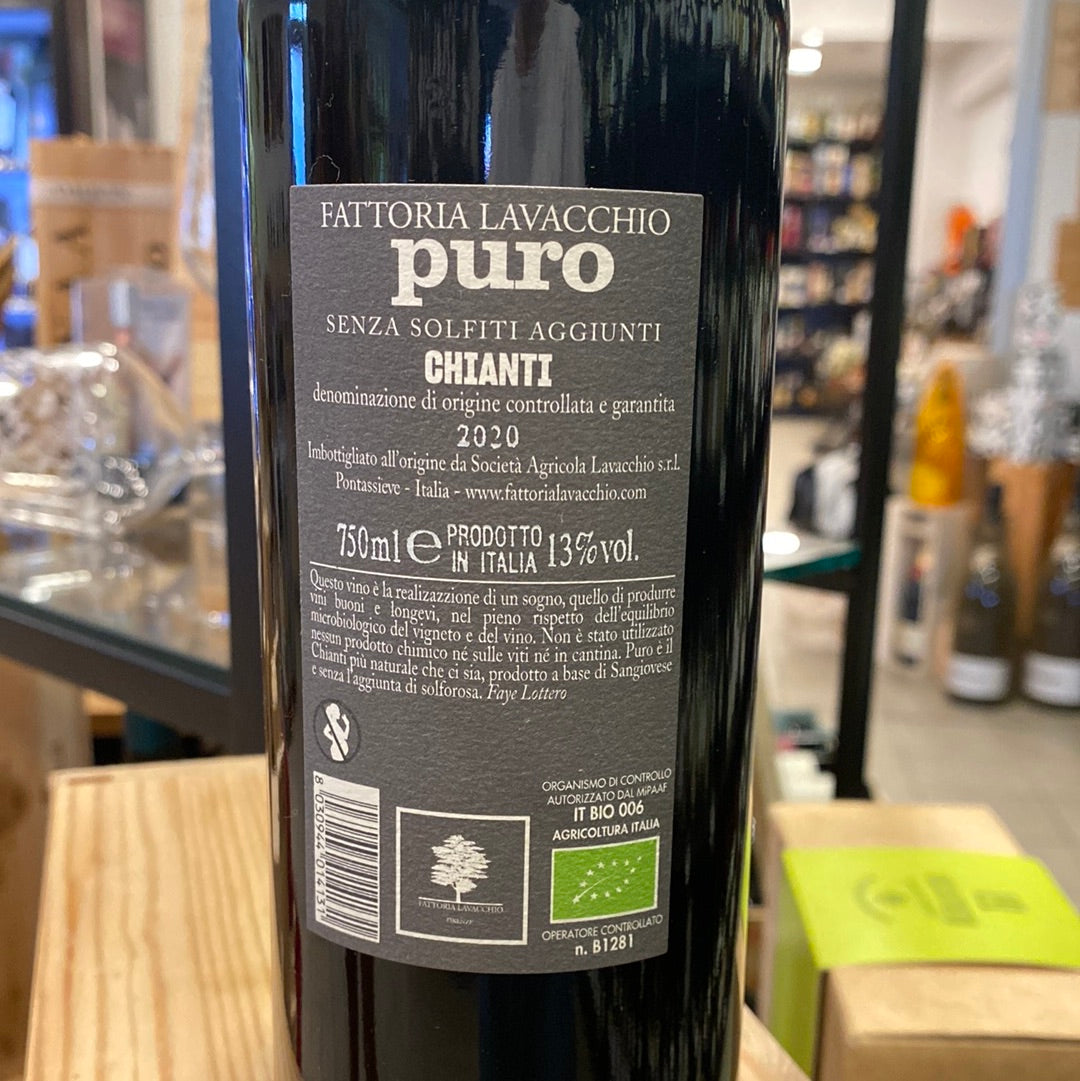 VINO LAVACCHIO PURO CHIANTI 2020 CL 75