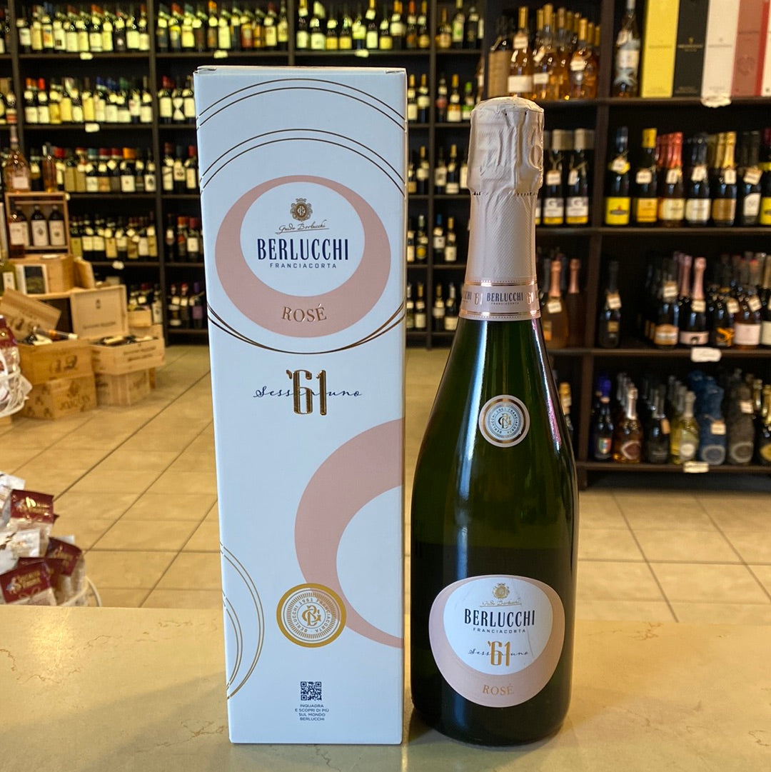 SPUM. BERLUCCHI FRANCIACORTA 61 ROSE` CL 75