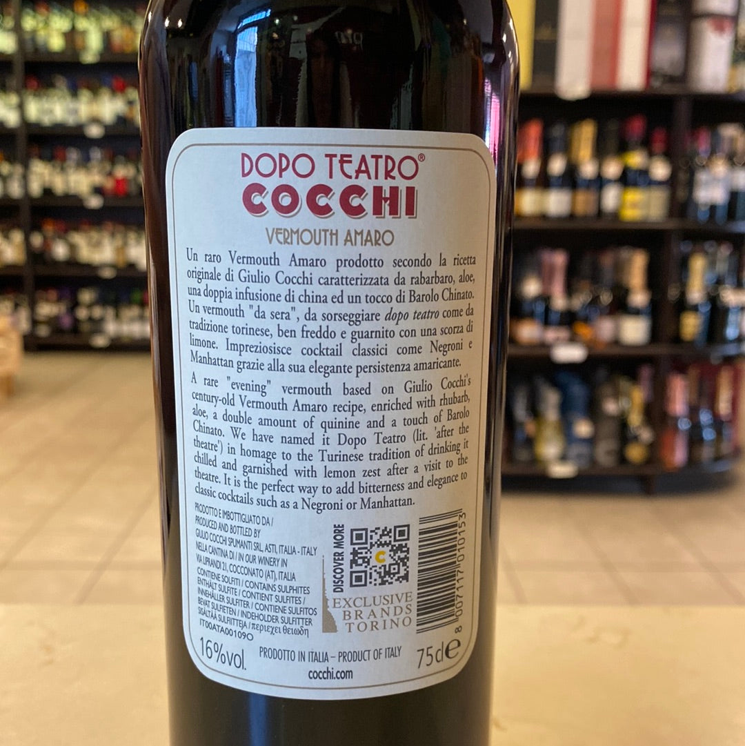 LIQ. VERMOUTH COCCHI DOPO TEATRO CL 75