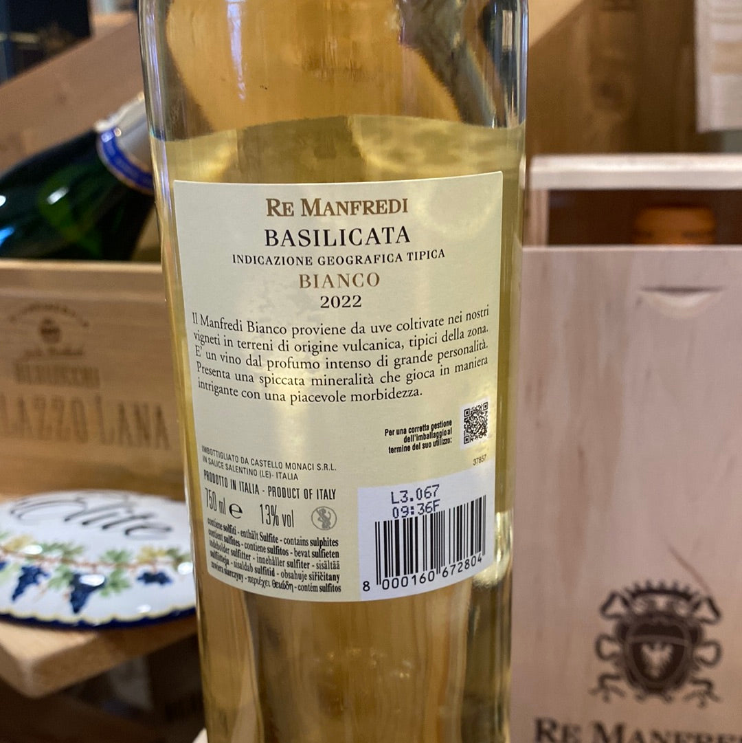 VINO BIANCO RE MANFREDI BASILICATA IGT 2022 cl75