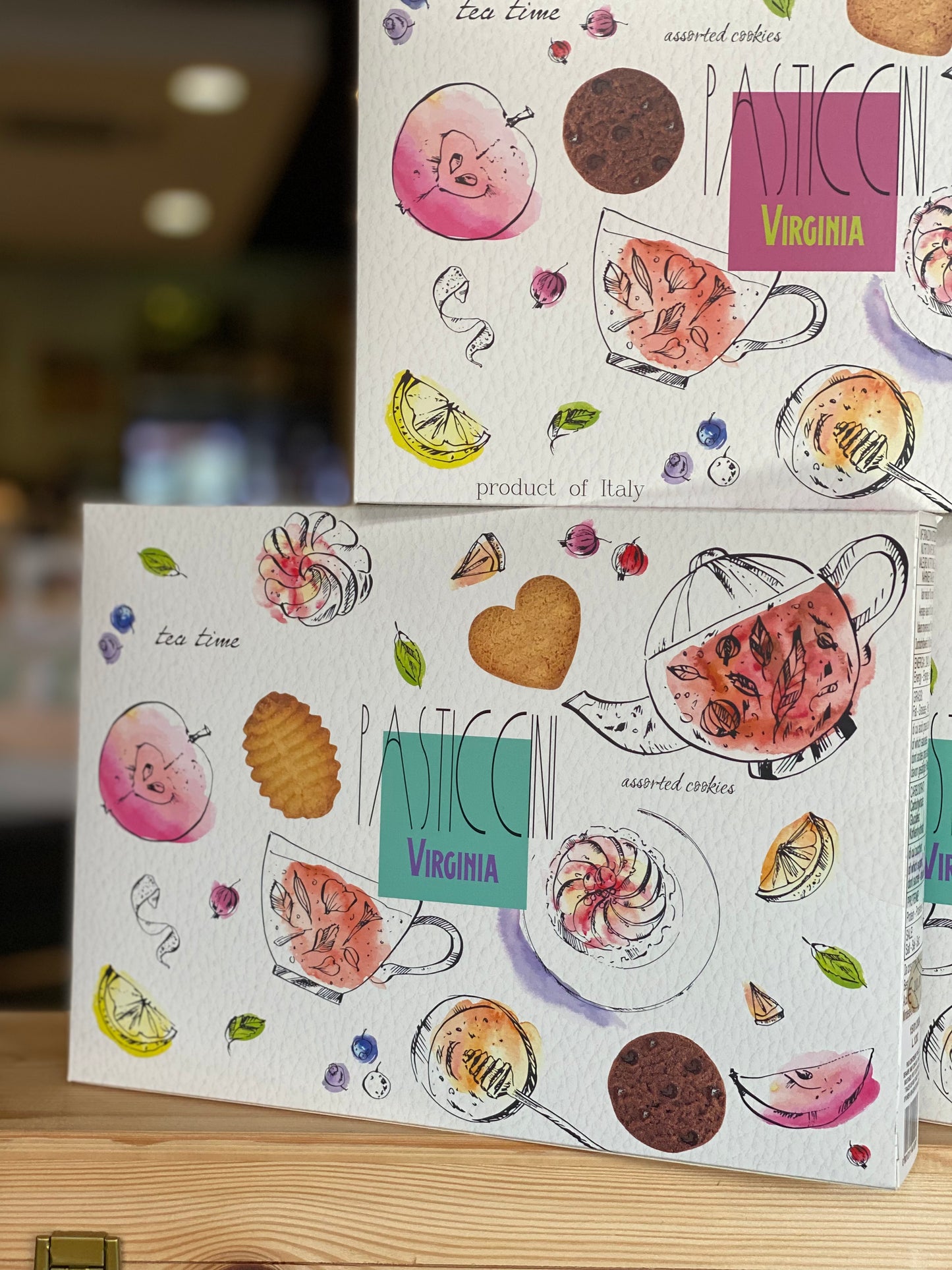 Biscotti “VIRGINIA” box Tea Time 180g Assortiti