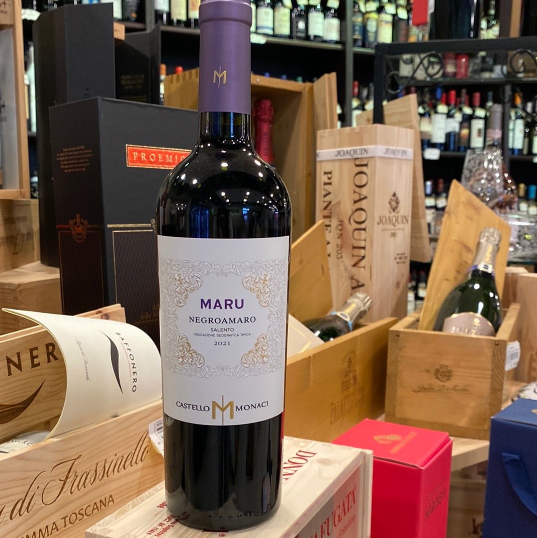 VINO CAST. MONACI MARU NEGROAMARO CL 75