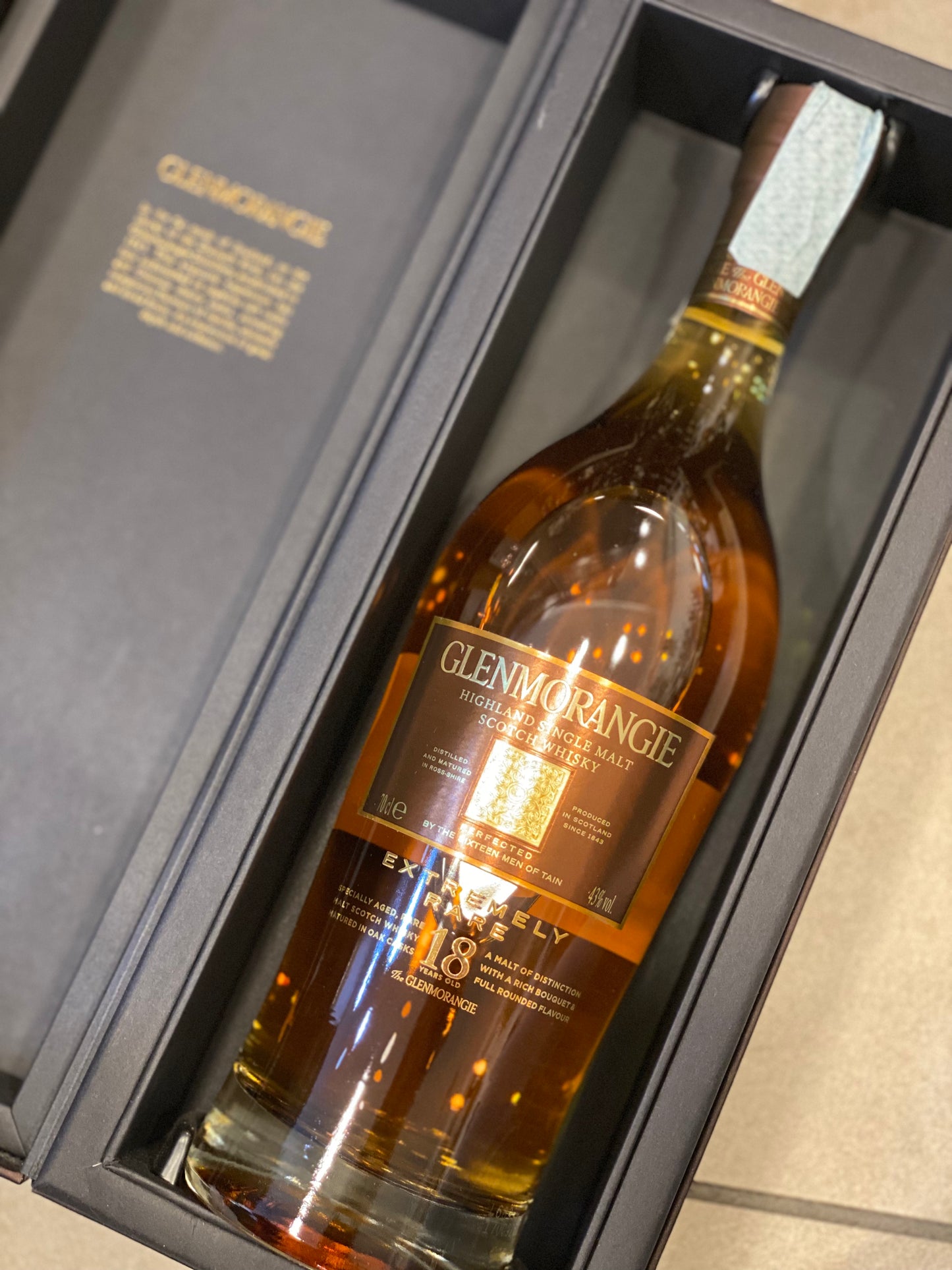 LIQ. WHISKY GLENMORANGIE 18 ANNI CL70