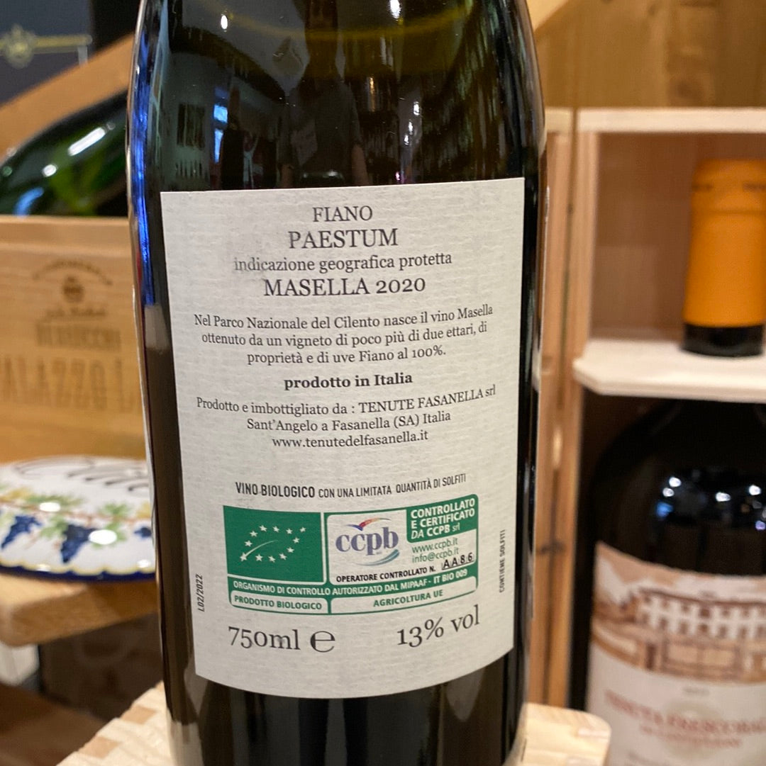 VINO FASANELLA MASELLA FIANO PAESTUM IGP CL 75