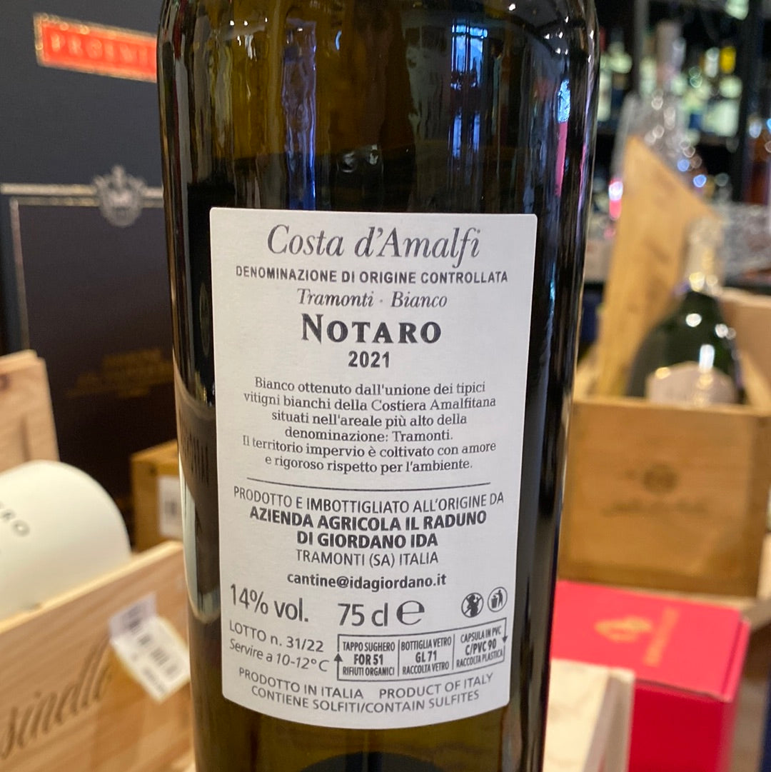 VINO IDA GIORDANO NOTARO 2021 TRAMONTI DOC