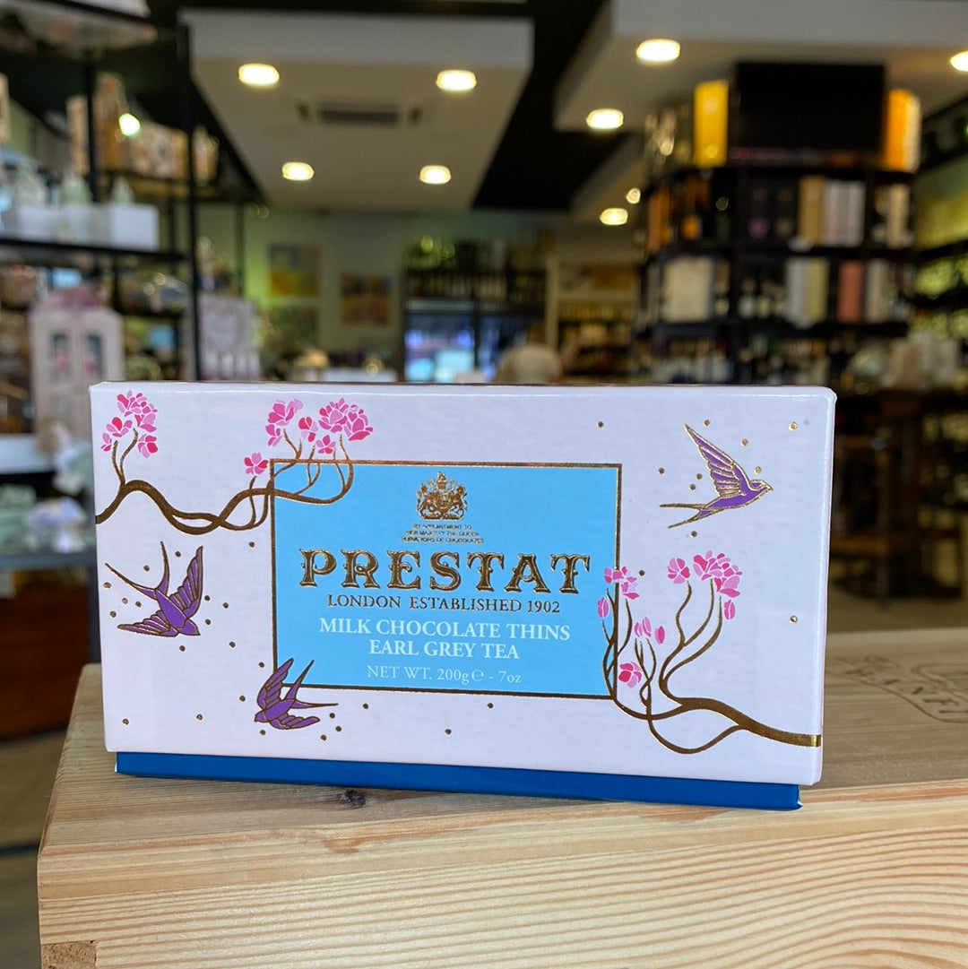 Sfoglie di cioccolato “PRESTAT” Domori• Cioccolato al latte con té Earl Grey 200g