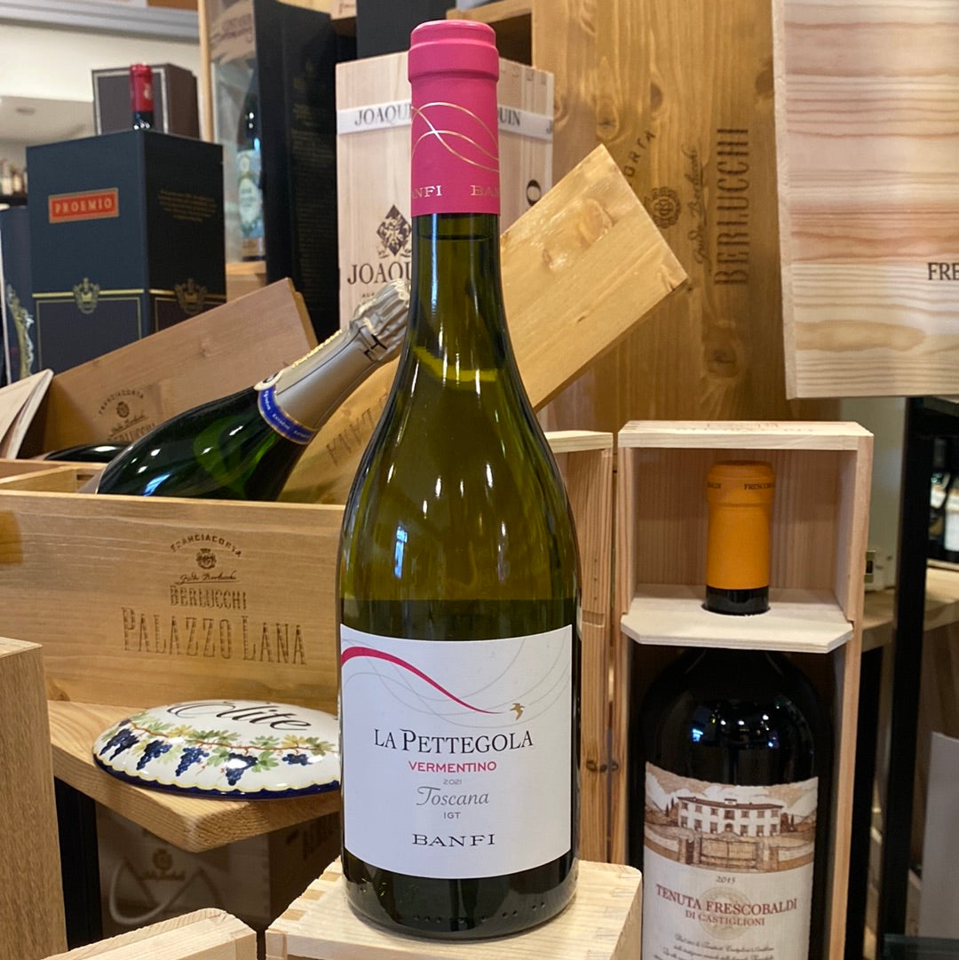 VINO BIANCO LA PETTEGOLA VERMENTINO TOSCANA IGT 2021 BANFI CL75