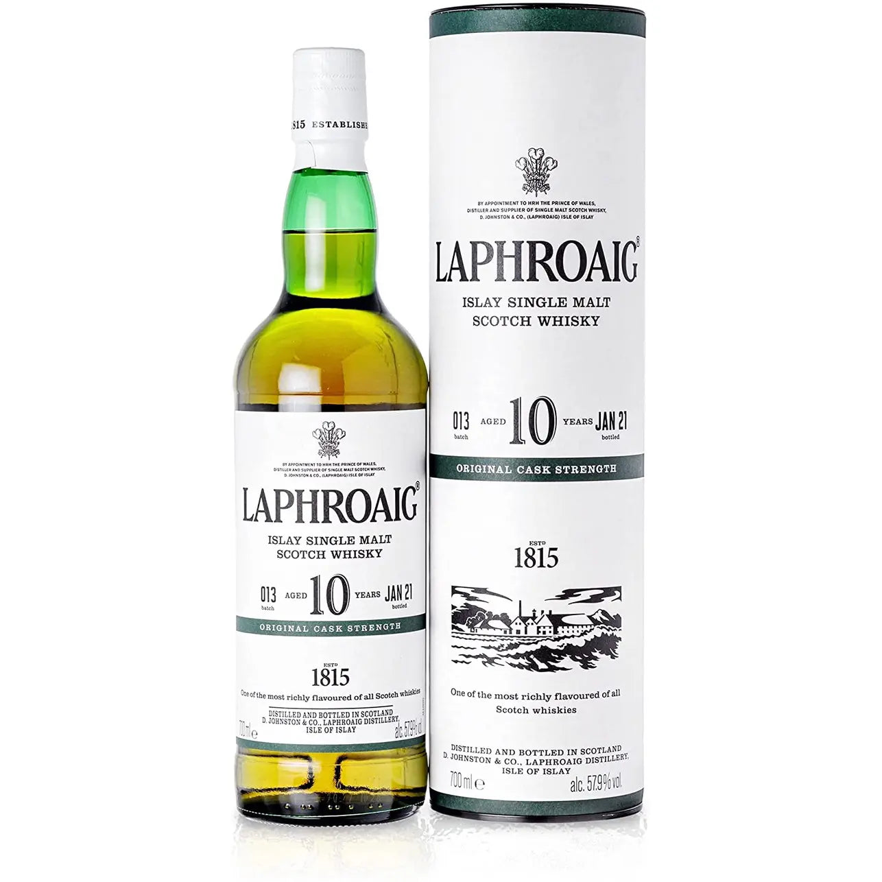 LIQ. WHISKY LAPHROAIG 10 Y.O. CASK STRENGT CL 70