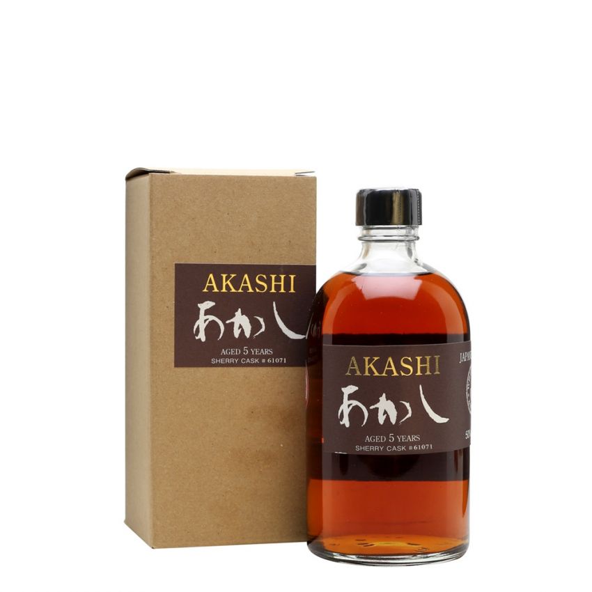 LIQ. WHISKY AKASHI 5 YEARS SHERRY CASK CL 50