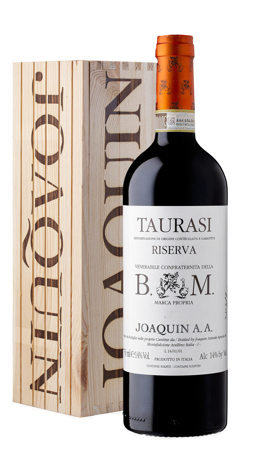 VINO JOAQUIN TAURASI RISERVA C.D.B.M 2015 CL 75