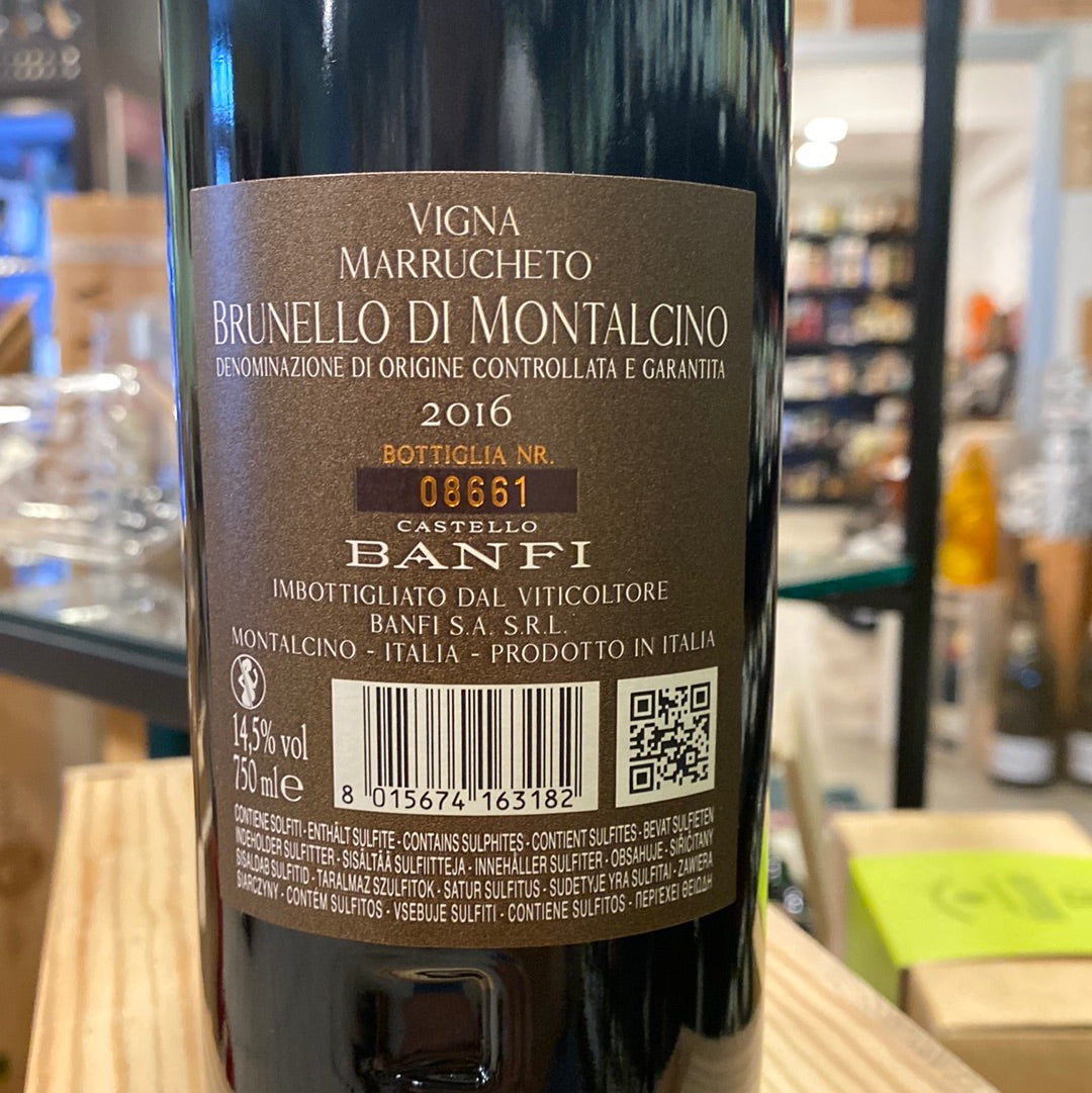 VINO BANFI BRUNELLO VIGNA MARRUCHETO 2016 CL 75