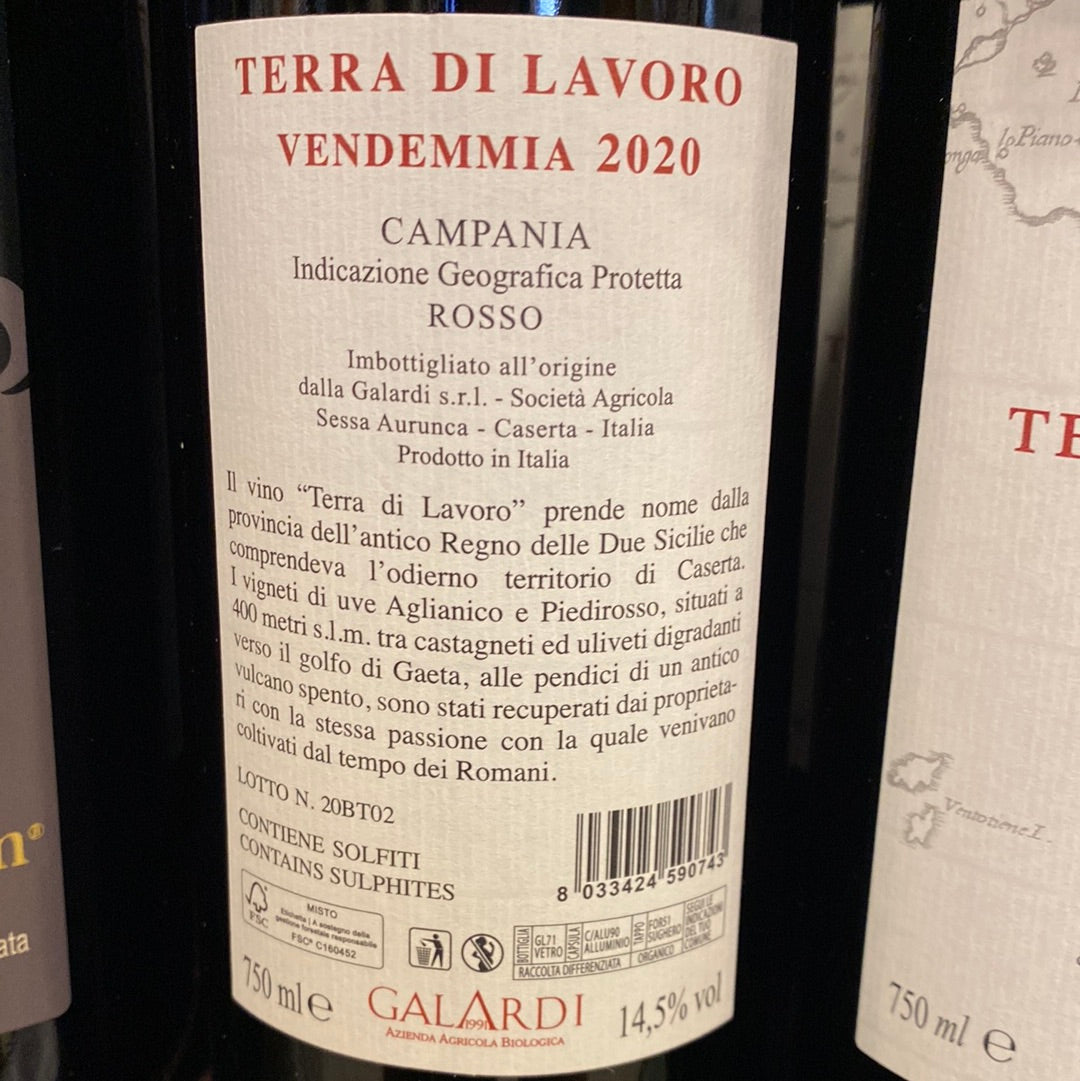 VINO GALARDI TERRA DI LAVORO 2020