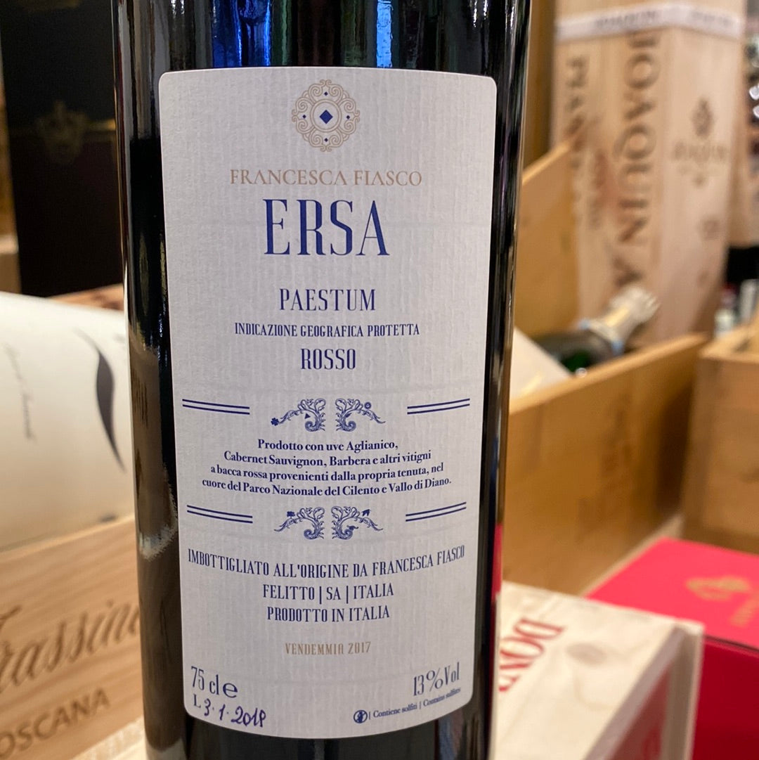 VINO FRANCESCA FIASCO ERSA PAESTUM ROSSO IGP CL 75