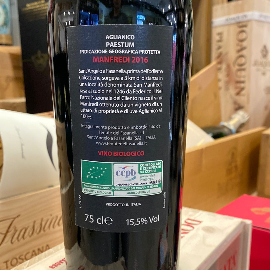 VINO FASANELLA MANFREDI AGLIANICO IGP CL 75