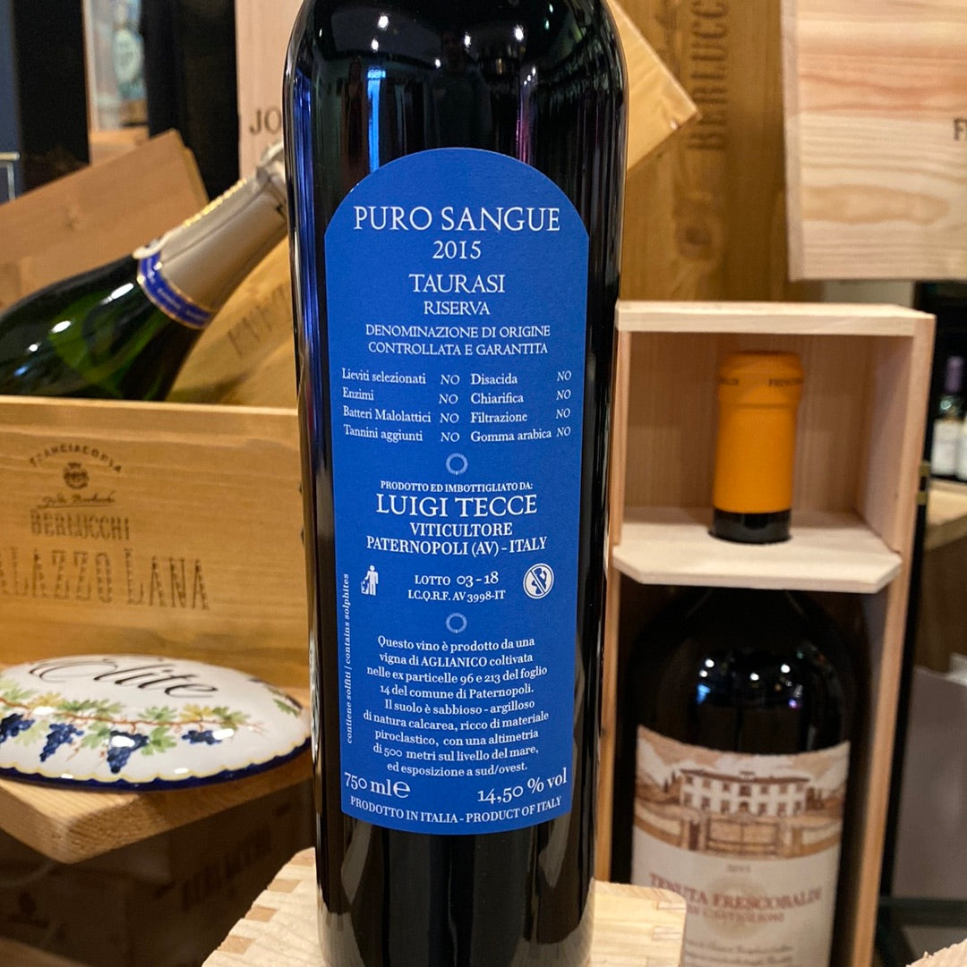 VINO TECCE TAURASI PURO SANGUE RISERVA 2016 CL 75